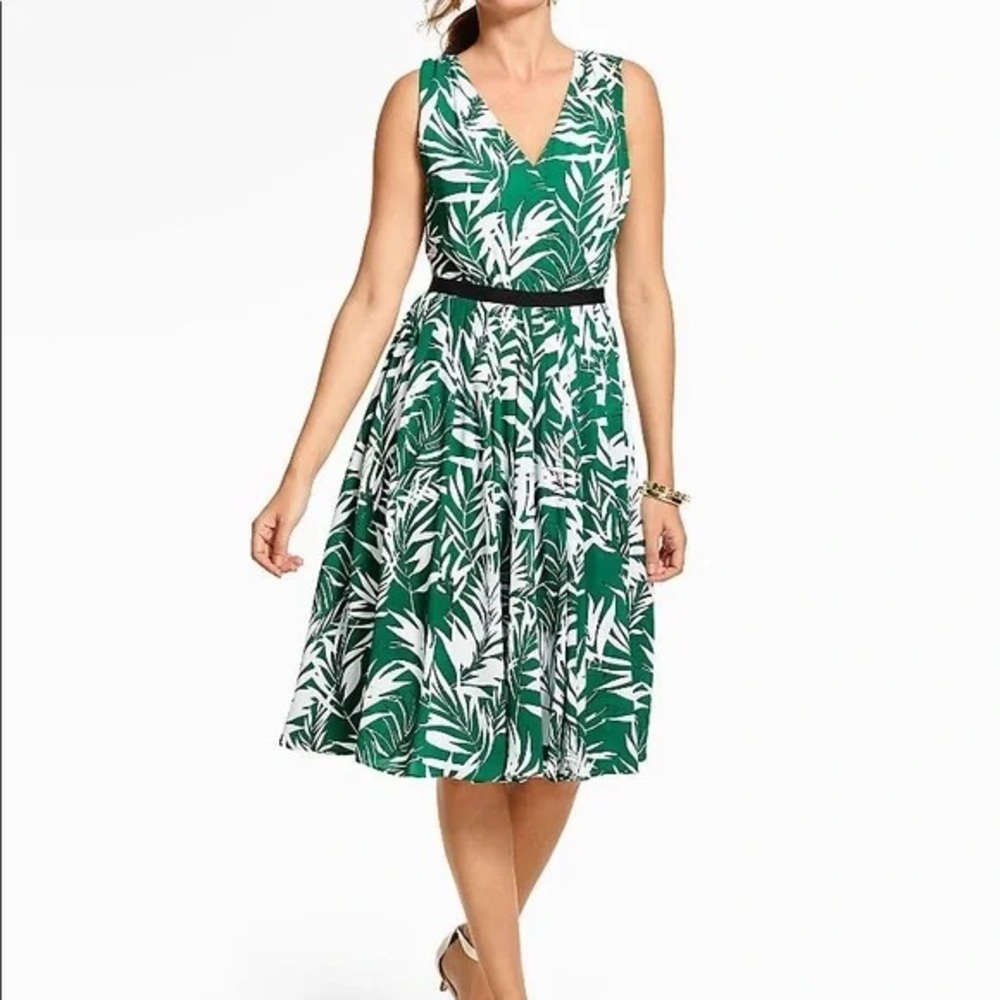 Talbots Tropical Print Dress